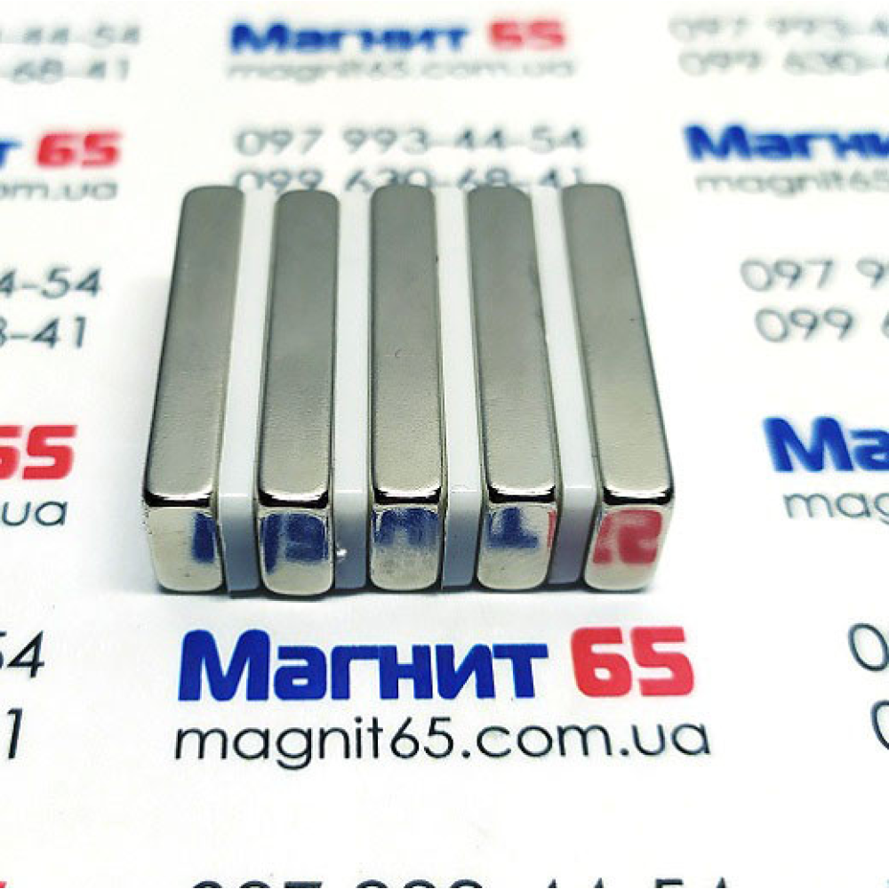 Неодимовий магніт прямокутник 30*10*5 зчеплення 8,4 кг