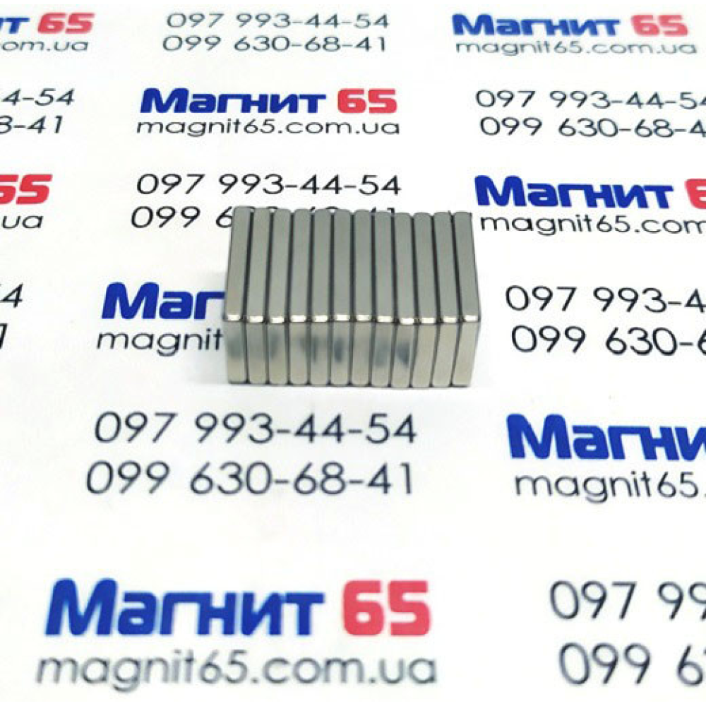 Неодимовий магніт прямокутник 15*6*2 зчеплення 1 кг